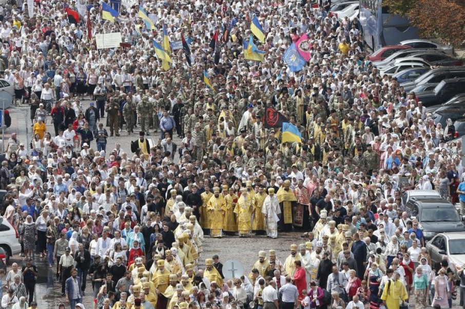 У МВС розповіли про кількість вірян, які взяли участь у Хресному ході УПЦ КП