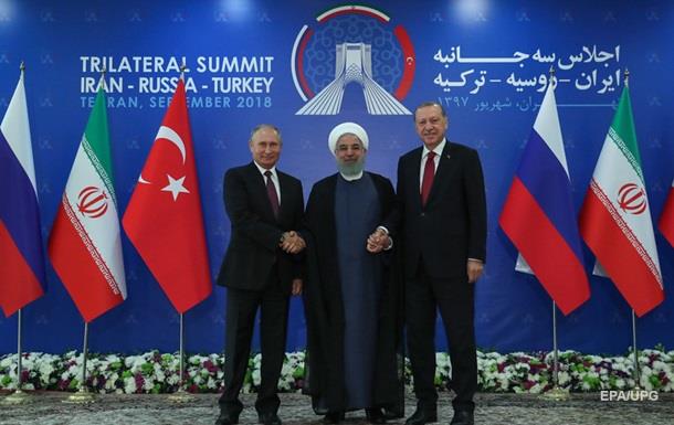 Росія, Іран та Туреччина зібрались на саміт для вирішення долі Сирії