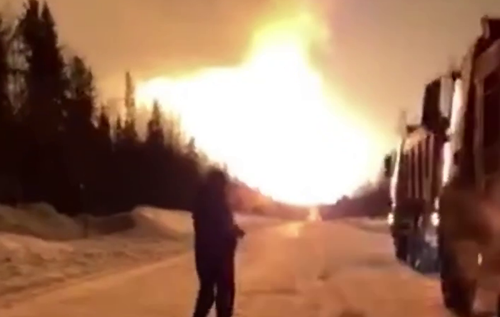 У Росії сталися вибух і пожежа на "безлюдній ділянці" газопроводу (ВІДЕО)
